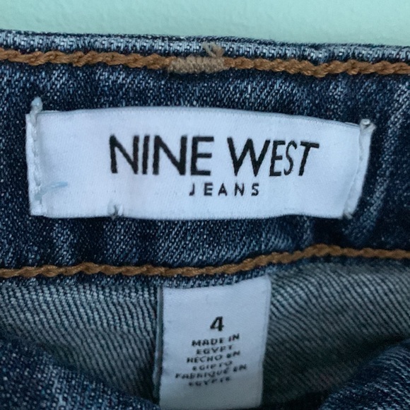 Nine West High Rise Straight Ankle Jeans Size 4 ** - Picture 4 of 13